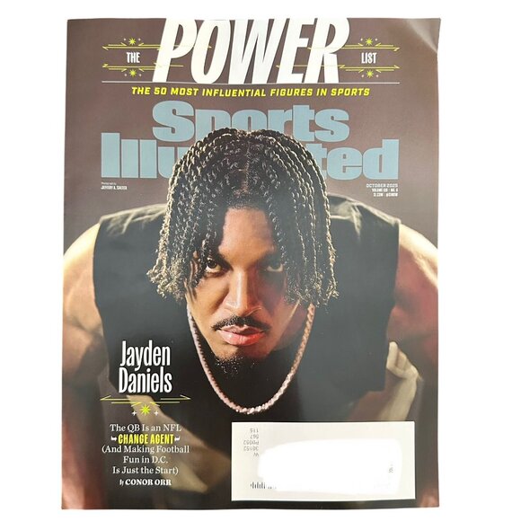 Sports Illustrated Magazine October 2025 Jayden Daniels Power List Influential - Picture 1 of 1